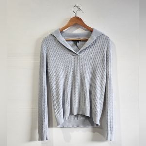 Lauren Ralph Lauren Cable Knit Polo Sweater